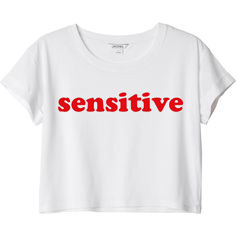 Sensitive Crop Top Shirts