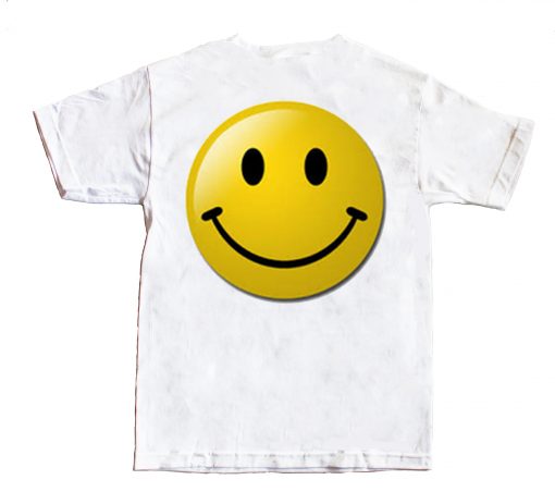 Smile face t shirt back