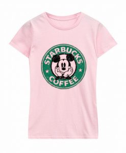 Starbucks Mickey Mouse pink t-shirt