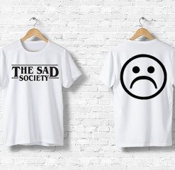 The Sad Society front back tees