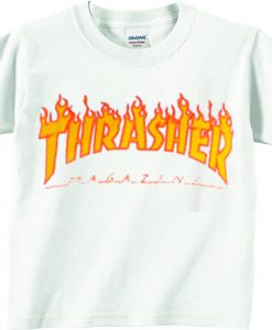 Thrasher White Crop Shirt