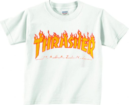 Thrasher White Crop Shirt