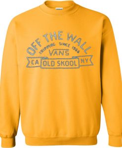 Vans Off The Wall Yellow long sleve shirt