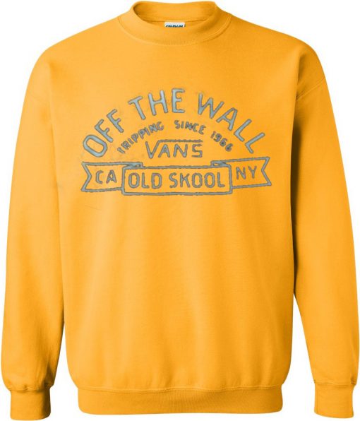 Vans Off The Wall Yellow long sleve shirt