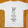 WOMAN LANGUAGES WHITE TEES