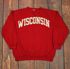Wisconsin  Red Sweatshirt