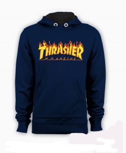 blue trasher hoodie