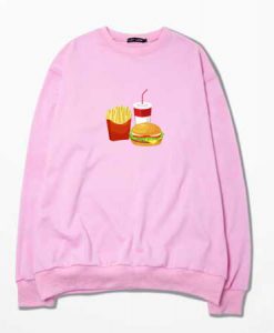burger soda and fries Sweatshirt