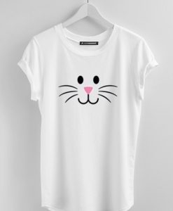 cute bunny face tshirt