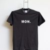 mon black  tshirt