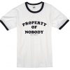 property of nobody ringer tshirt