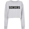 seniors crop grey sweatshirt