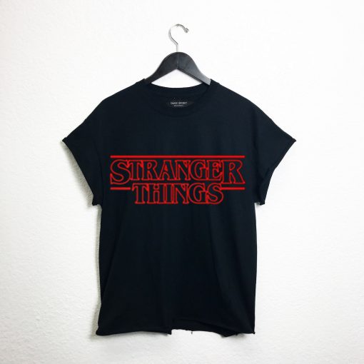 stranger things black cut t shirts - hotterbay