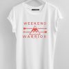 weekend warrior white shirts