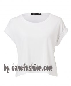 white croped wide nec t shirts