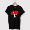 Cartoon Mushroom Black T shirts
