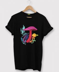 Colorful Mushroom Cartoon T-Shirt