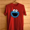 Cookie Monster Cartoon Red Tees