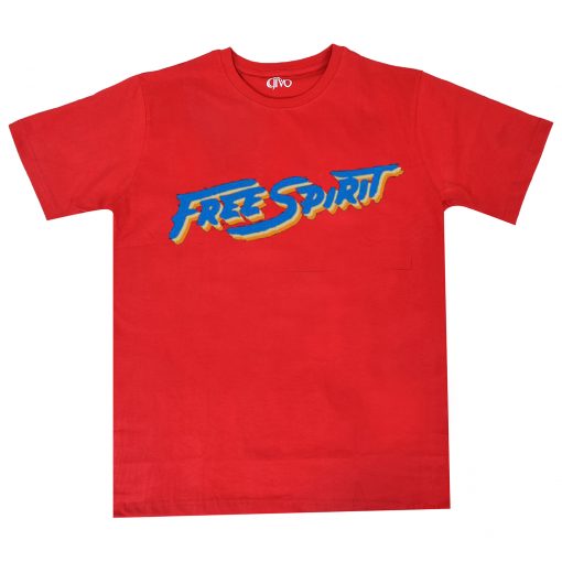 Free Spirit Logo Unisex Red T shirt