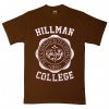 HILLMAN COLLEGE Unisex BrownT-Shirt