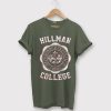 HILLMAN COLLEGE Unisex Green T-Shirt