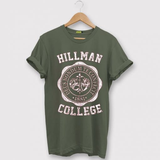 HILLMAN COLLEGE Unisex Green T-Shirt