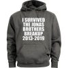 I Survived The Jonas Brothers Breakup 2013-2019 Grey Hoodie