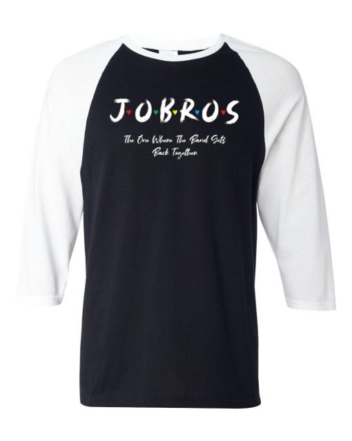 JOBROS RAGLAN BLACK AND WHITE LOONG SLEEVE T SHIRTS