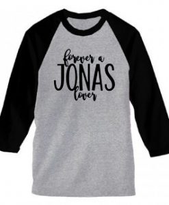 Jonas Brothers Forever Grey Baseball Tshirts
