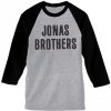 Jonas Brothers Grey Baseball Tshirts