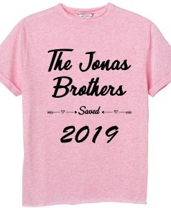 The Jonas Brothers Saved 2019 Pink T shirt