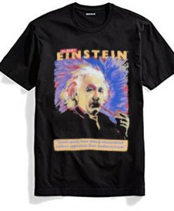 Albert Einstein black T Shirt