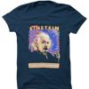 Albert Einstein blue navy T Shirt