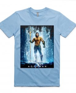 Aquaman Blue Aqua Mint T Shirt Justice League