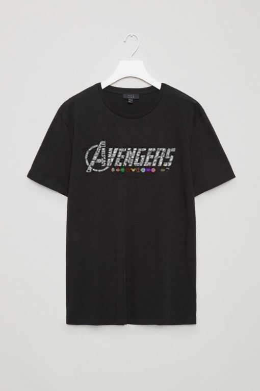 Avengers Unisex black Tees