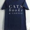 Book Lover Gift CoffeeBlue Navy Tees