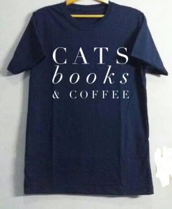 Book Lover Gift CoffeeBlue Navy Tees