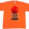 Bushido minimalist samurai katanas orange shirt