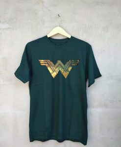 Details zu Wonder Woman Justice League Gold Metallic Green