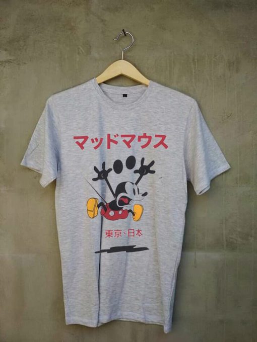 Disney mickey mouse japan Grey T Shirt