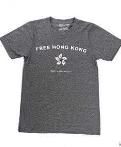 Free Hong Kong Delay No More grey t shirts