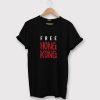 Free Hong Kong black t shirts