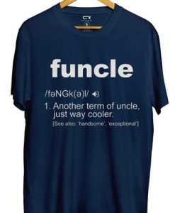 Funcle Definition T-shirt Blue Naval