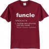 Funcle Definition T-shirt Maroon