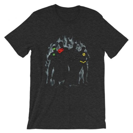 Justice League Men's Graphic Grey Asphalt Shirts