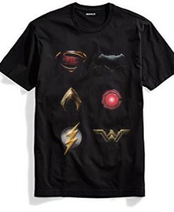 Justice league symbol Black T shirts