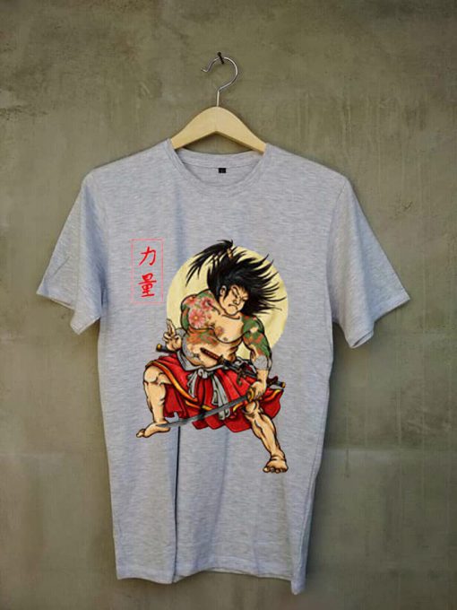 KABUKI SAMURAI Funny Grey T-shirt