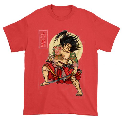 KABUKI SAMURAI Funny Red T-shirt