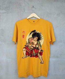 KABUKI SAMURAI Funny Yellow T-shirt