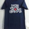 Poetic Justice Vintage Maroon Blue T Shirt Size